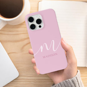 Elegantes Minimalistisches Anfangsmonogramm iPhone 15 Pro Max Hülle