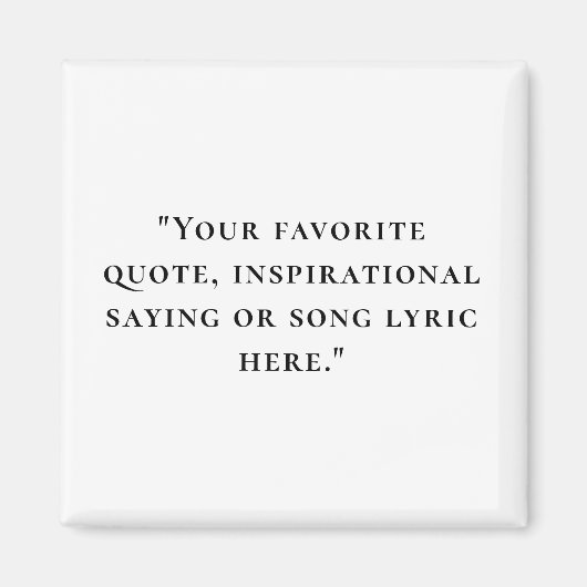 Elegantes Minimalistisches Angebot Magnet (Vorne)