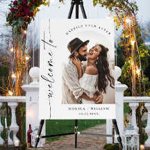 Elegantes Minimalistisches Begrüßungs-Foto