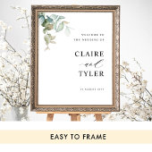 Elegantes Minimalistisches Begrüßungszeichen Poster