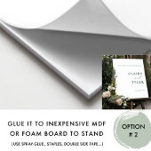 Elegantes Minimalistisches Begrüßungszeichen Poster