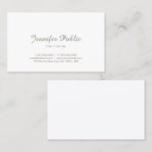 Elegantes Minimalistisches Beruflich Modernes Einf Visitenkarte (Vorne/Hinten)