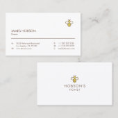 Elegantes Minimalistisches Beruflich Visitenkarte (Vorne/Hinten)