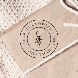 Elegantes Minimalistisches Berufliches Geschäft Gummistempel
