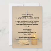 Elegantes Minimalistisches Bestattungskartendesign Feiertagskarte (Rückseite)