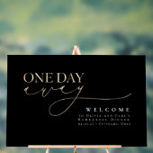 Elegantes Minimalistisches Black Probe Dinner Will Acrylschild (Neutral)