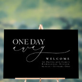 Elegantes Minimalistisches Black Probe Dinner Will Acrylschild (Neutral)