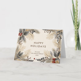 Elegantes Minimalistisches Bohemisches Weihnachtsf Feiertagskarte