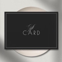 Elegantes minimalistisches Border Schwarz Geschenk