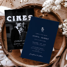 Elegantes Minimalistisches botanisches Foto Hochze