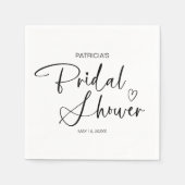 Elegantes Minimalistisches Brautparty Serviette (Vorderseite)