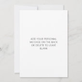 Elegantes Minimalistisches Bridesmaid-Foto Einladung (Rückseite)