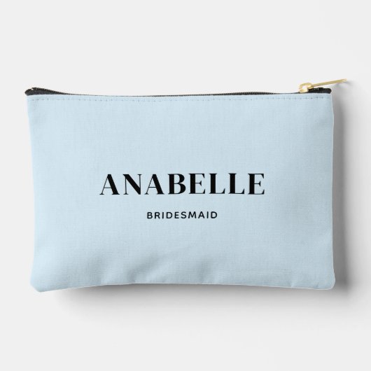 Elegantes Minimalistisches Bridesmaid-Geschenk | S Zubehörtasche (Rückseite)