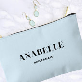 Elegantes Minimalistisches Bridesmaid-Geschenk | S Zubehörtasche