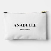 Elegantes Minimalistisches Bridesmaid-Geschenk | w Zubehörtasche (Rückseite)