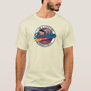 Elegantes Minimalistisches Brooklyn Logo Design Na T-Shirt
