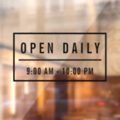 Elegantes Minimalistisches Café Herzlich Willkomme Fensteraufkleber (Blatt 2)