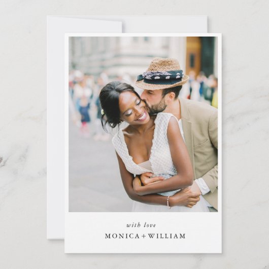 Elegantes Minimalistisches Calligrafy Probe Dinner Einladung (Rückseite)