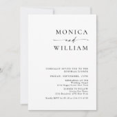 Elegantes Minimalistisches Calligrafy Probe Dinner Einladung (Vorderseite)