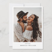 Elegantes Minimalistisches Calligrafy Probe Dinner Einladung (Rückseite)