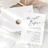 Elegantes Minimalistisches Calligrafy Probe Dinner Einladung