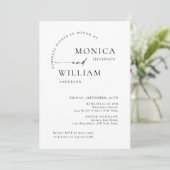 Elegantes Minimalistisches Calligrafy Probe Dinner Einladung (Stehend Vorderseite)