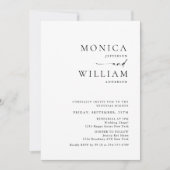 Elegantes Minimalistisches Calligrafy Probe Dinner Einladung (Vorderseite)