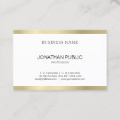 Elegantes minimalistisches Design Beruflich Schlic Visitenkarte (Rückseite)