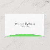 Elegantes Minimalistisches Design der Visitenkarte (Vorderseite)