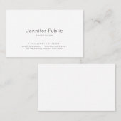 Elegantes Minimalistisches Design Moderner Trendwe Visitenkarte (Vorne/Hinten)