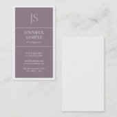 Elegantes Minimalistisches Design Modernes Hervorr Visitenkarte (Vorne/Hinten)