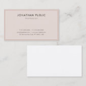 Elegantes Minimalistisches Design Modernes, Schlic Visitenkarte (Vorne/Hinten)
