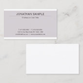 Elegantes minimalistisches Design Modernes Schlich Visitenkarte (Vorne/Hinten)