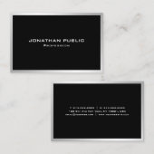 Elegantes, Minimalistisches Design Modernes Templa Visitenkarte (Vorne/Hinten)