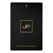 Elegantes Minimalistisches Design Trendy Modernes  Mini Klemmbrett (Rückseite)