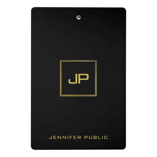 Elegantes Minimalistisches Design Trendy Modernes Mini Klemmbrett (Rückseite)