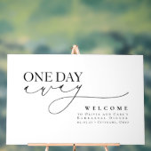 Elegantes Minimalistisches Dinner mit weißer Probe Acrylschild (Neutral)