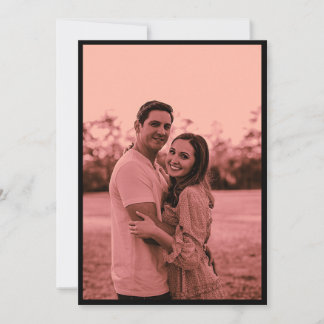 Elegantes Minimalistisches Dusty Rose Foto Save th The Date