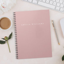 Elegantes minimalistisches Dusty Rose Monogramm