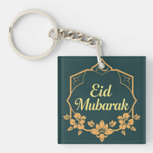 Elegantes Minimalistisches Eid Mubarak Geschenk Schlüsselanhänger