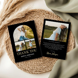 Elegantes Minimalistisches Einfaches Abschluss 4 F Dankeskarte