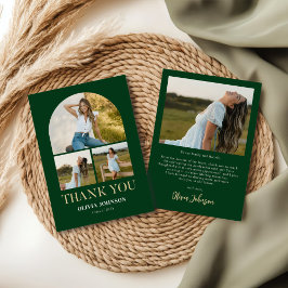 Elegantes Minimalistisches Einfaches Abschluss 4 F Dankeskarte