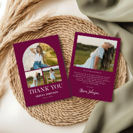 Elegantes Minimalistisches Einfaches Abschluss 4 F Dankeskarte