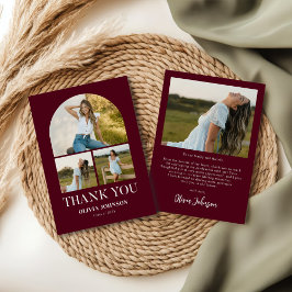 Elegantes Minimalistisches Einfaches Abschluss 4 F Dankeskarte