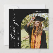 Elegantes Minimalistisches Einfaches Abschluss Ein Dankeskarte (Vorderseite)