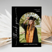 Elegantes Minimalistisches Einfaches Abschluss Ein Dankeskarte