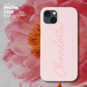 Elegantes Minimalistisches einfaches Blush-Script Case-Mate iPhone Hülle