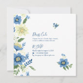 Elegantes Minimalistisches Einladungspaket für Hoc (Rückseite)