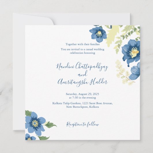 Elegantes Minimalistisches Einladungspaket für Hoc (Vorderseite)