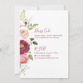 Elegantes Minimalistisches Einladungspaket für Hoc Save The Date (Rückseite)